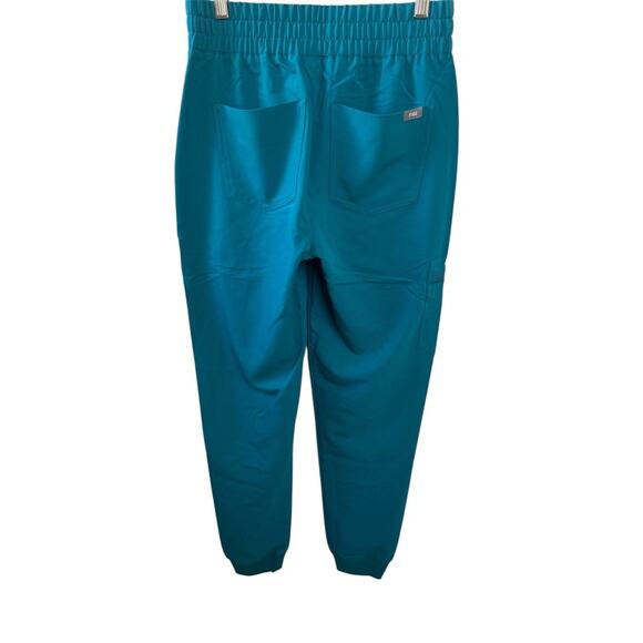 Figs High Waisted Zamora Scrub Joggers Size X-Small Tall in Pacific Ocean NWT - Picture 3 of 5